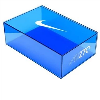 Akrylový box na topánky s potlačou loga Nike so zásuvkou akrylový box na tenisky